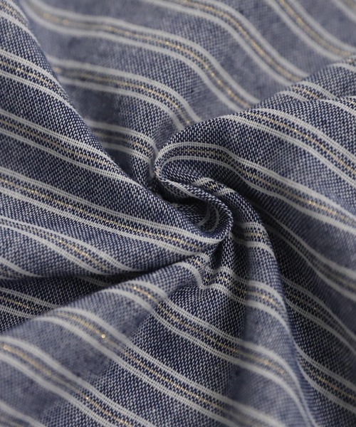 antiqua(アンティカ)の「レイヤードストライプシャツ(シャツ/ブラウス・レディース・ブルー系その他/ブラック・ONESIZE)」の18枚目の写真