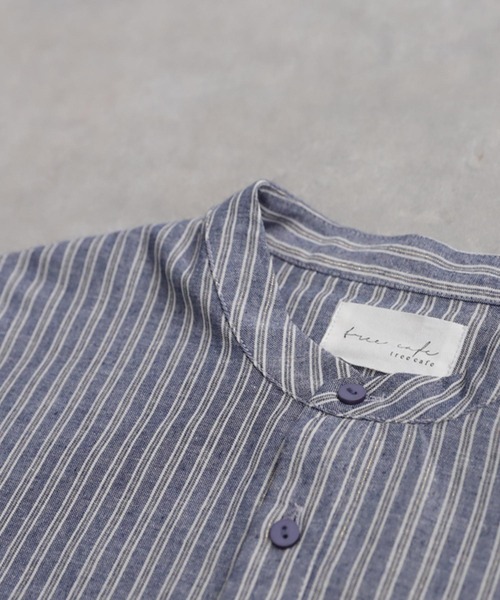 antiqua(アンティカ)の「レイヤードストライプシャツ(シャツ/ブラウス・レディース・ブルー系その他/ブラック・ONESIZE)」の15枚目の写真