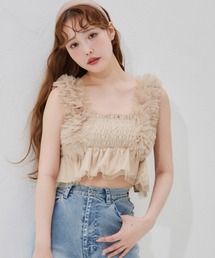 【tulle collection】バックレースアップビスチェ