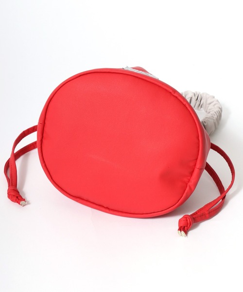 CONVERSE（コンバース）の「CONVERSE（コンバース）FURILL MINI BAG/フリル巾着バッグ ミニバッグ レディース（ハンドバッグ・レディース・レッド/グリーン/シルバー/ブルー・FREE）」の7枚目の写真