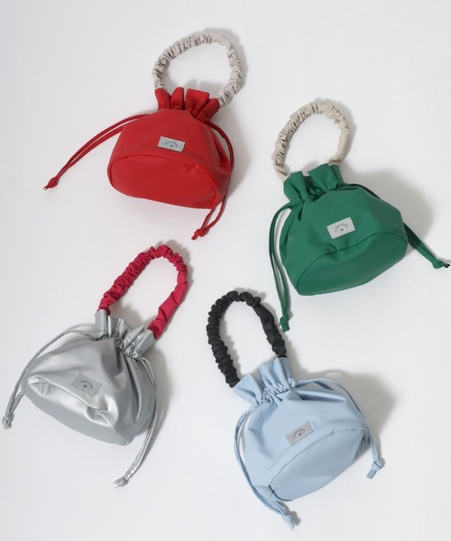 CONVERSE（コンバース）の「CONVERSE（コンバース）FURILL MINI BAG/フリル巾着バッグ ミニバッグ レディース（ハンドバッグ・レディース・レッド/グリーン/シルバー/ブルー・FREE）」の20枚目の写真