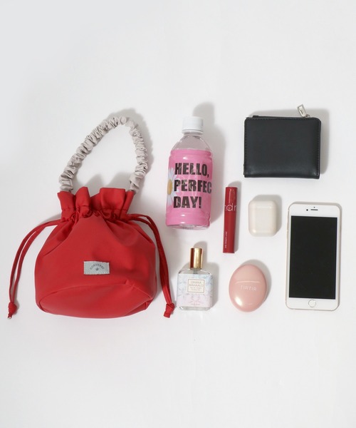 CONVERSE（コンバース）の「CONVERSE（コンバース）FURILL MINI BAG/フリル巾着バッグ ミニバッグ レディース（ハンドバッグ・レディース・レッド/グリーン/シルバー/ブルー・FREE）」の21枚目の写真