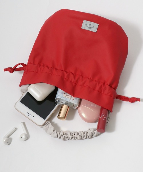 CONVERSE（コンバース）の「CONVERSE（コンバース）FURILL MINI BAG/フリル巾着バッグ ミニバッグ レディース（ハンドバッグ・レディース・レッド/グリーン/シルバー/ブルー・FREE）」の22枚目の写真