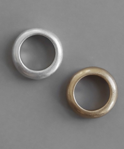 abaskdesign（アバスクデザイン）の「つや消し ヴィンテージ風リング（リング・レディース・シルバー/ゴールド・10号）」の10枚目の写真