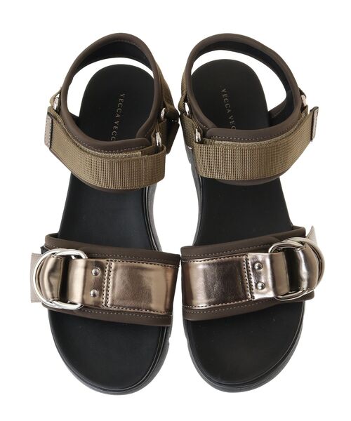 YECCA VECCA(イェッカヴェッカ)の「バックルスポーツサンダル(サンダル・レディース・ブラック/ブラウン・M/L)」の12枚目の写真