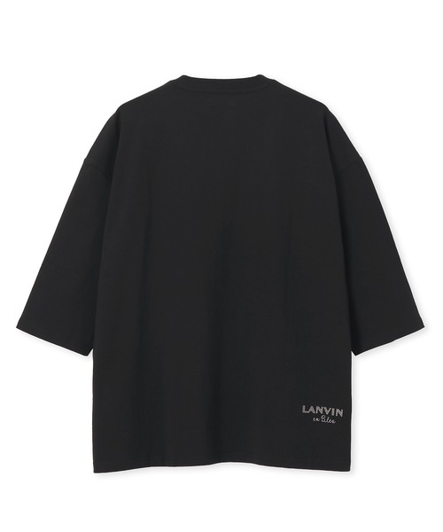 LANVIN en Bleu（ランバンオンブルー）の「ヘビーウェイト(8オンス) リラックスフィット 7分袖 ヘンリーTシャツ（Tシャツ/カットソー・メンズ・グレイッシュベージュ/オフホワイト/スミクロ・48/46/52/50）」の16枚目の写真