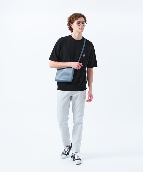 MACKINTOSH PHILOSOPHY（ﾏｯｷﾝﾄｯｼｭ ﾌｨﾛｿﾌｨｰ）の「バッキンガムベア BD天竺 ワイドリブ半袖Tシャツ（Tシャツ/カットソー・メンズ・ブラック/ホワイト/チャコールグレー/ライトブルー・38/40）」の7枚目の写真