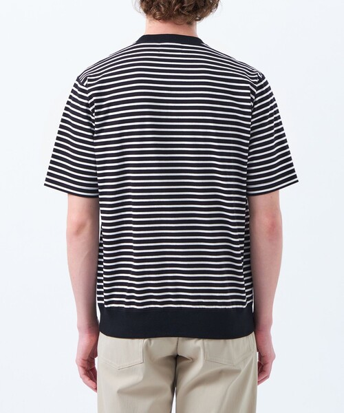 MACKINTOSH PHILOSOPHY（ﾏｯｷﾝﾄｯｼｭ ﾌｨﾛｿﾌｨｰ）の「バッキンガムベア BD天竺 ワイドリブ半袖Tシャツ（Tシャツ/カットソー・メンズ・ブラック/ホワイト/チャコールグレー/ライトブルー・38/40）」の11枚目の写真