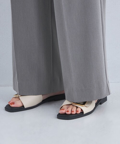 PROTAGONISTA（プロタゴニスタ）の「【別注】＜PROTAGONISTA＞ロゴ ワイド パンツ（その他パンツ・レディース・ベージュ/グレー・FREE）」の15枚目の写真