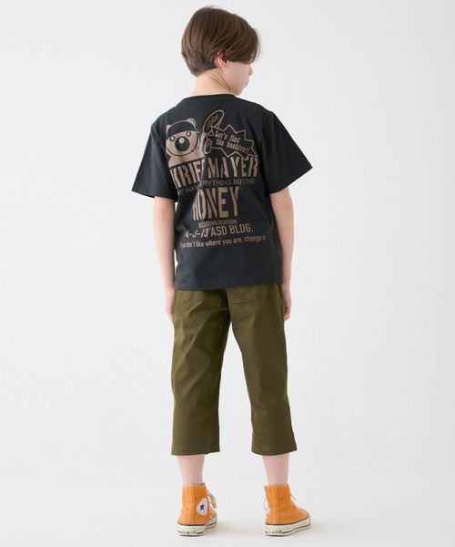 KRIFF MAYER Kid's Collection(クリフメイヤーキッズコレクション)の「【綿100%】楽LUCK-T(はちみつハンター)(Tシャツ/カットソー・キッズ・オレンジ/オフホワイト/チャコール/ライトグリーン/ネイビー・150/140/120/130/170/160)」の8枚目の写真