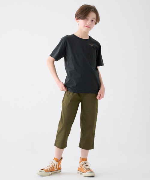 KRIFF MAYER Kid's Collection(クリフメイヤーキッズコレクション)の「【綿100%】楽LUCK-T(はちみつハンター)(Tシャツ/カットソー・キッズ・オレンジ/オフホワイト/チャコール/ライトグリーン/ネイビー・150/140/120/130/170/160)」の9枚目の写真