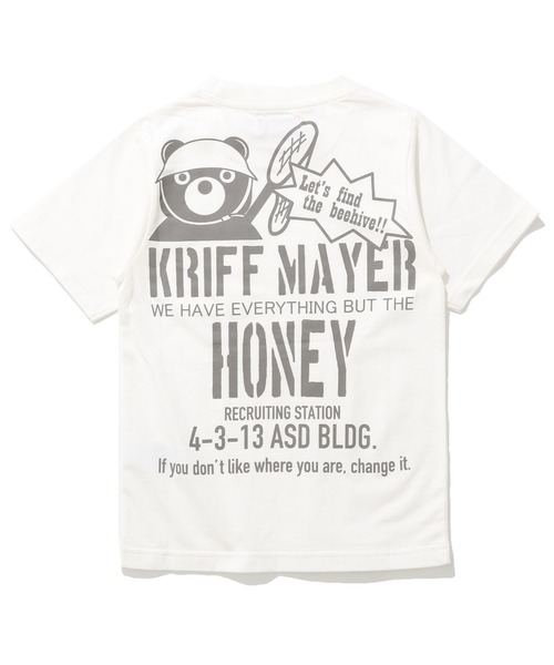 KRIFF MAYER Kid's Collection(クリフメイヤーキッズコレクション)の「【綿100%】楽LUCK-T(はちみつハンター)(Tシャツ/カットソー・キッズ・オレンジ/オフホワイト/チャコール/ライトグリーン/ネイビー・150/140/120/130/170/160)」の13枚目の写真