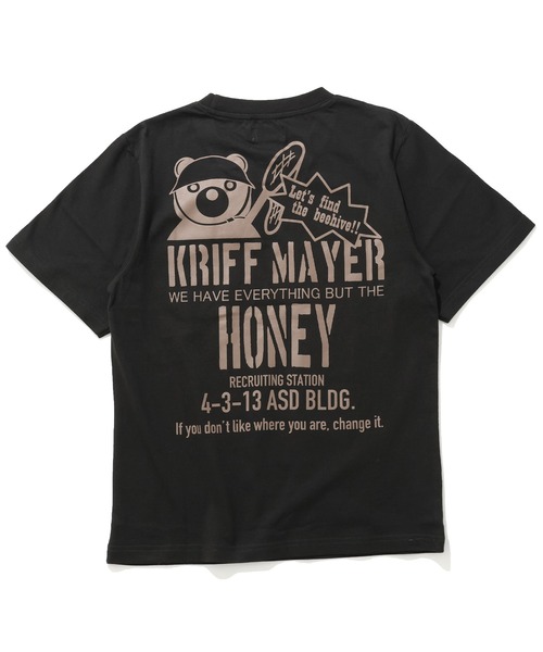 KRIFF MAYER Kid's Collection(クリフメイヤーキッズコレクション)の「【綿100%】楽LUCK-T(はちみつハンター)(Tシャツ/カットソー・キッズ・オレンジ/オフホワイト/チャコール/ライトグリーン/ネイビー・150/140/120/130/170/160)」の15枚目の写真