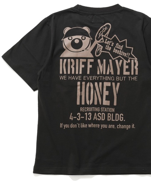KRIFF MAYER Kid's Collection(クリフメイヤーキッズコレクション)の「【綿100%】楽LUCK-T(はちみつハンター)(Tシャツ/カットソー・キッズ・オレンジ/オフホワイト/チャコール/ライトグリーン/ネイビー・150/140/120/130/170/160)」の16枚目の写真