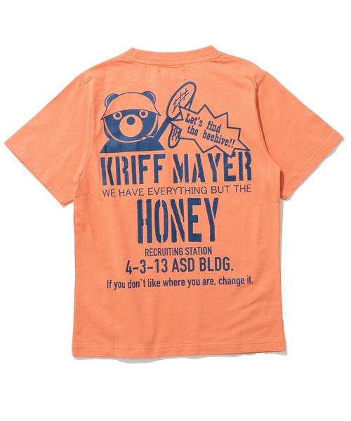 KRIFF MAYER Kid's Collection(クリフメイヤーキッズコレクション)の「【綿100%】楽LUCK-T(はちみつハンター)(Tシャツ/カットソー・キッズ・オレンジ/オフホワイト/チャコール/ライトグリーン/ネイビー・150/140/120/130/170/160)」の18枚目の写真