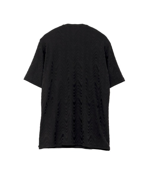 TORNADO MART(トルネードマート)の「TORNADO MART∴タイダルジャカードクルーネック半袖カットソー(Tシャツ/カットソー・メンズ・ブラック・M/L/LL/XXL)」の2枚目の写真