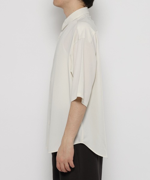 RAGEBLUE（レイジブルー）の「【LUXURY+EASY】＜接触冷感＞OVER SIZE DRAPE SHIRTS / ラグイージー オーバーサイズドレープシャツ（シャツ/ブラウス・メンズ・ホワイト/ブラック/ブルー/グレー/ピンク/ダークグレー/ライトグリーン/ライトブルー・SMALL/MEDIUM/LARGE）」の10枚目の写真