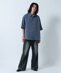 RAGEBLUE（レイジブルー）の「【LUXURY+EASY】＜接触冷感＞OVER SIZE DRAPE SHIRTS / ラグイージー オーバーサイズドレープシャツ（シャツ/ブラウス）」