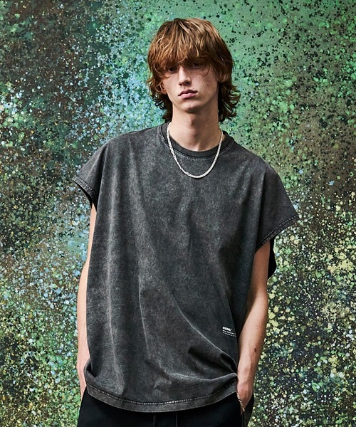 MSML（エムエスエムエル）の「VINTAGE GARMENT DYE SLEEVELESS CUTSEW（Tシャツ/カットソー・メンズ・レッド/ライトブルー/ブラック・ONE SIZE）」の21枚目の写真