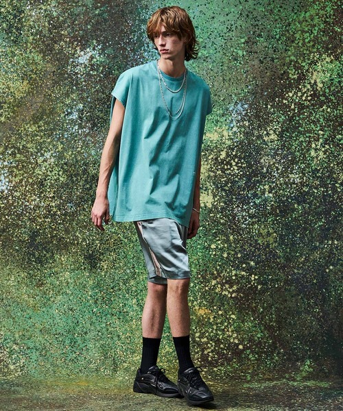 MSML（エムエスエムエル）の「VINTAGE GARMENT DYE SLEEVELESS CUTSEW（Tシャツ/カットソー・メンズ・レッド/ライトブルー/ブラック・ONE SIZE）」の15枚目の写真