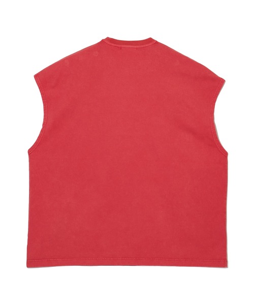 MSML（エムエスエムエル）の「VINTAGE GARMENT DYE SLEEVELESS CUTSEW（Tシャツ/カットソー・メンズ・レッド/ライトブルー/ブラック・ONE SIZE）」の8枚目の写真