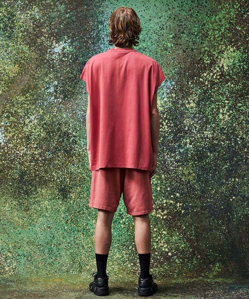 MSML（エムエスエムエル）の「VINTAGE GARMENT DYE SLEEVELESS CUTSEW（Tシャツ/カットソー・メンズ・レッド/ライトブルー/ブラック・ONE SIZE）」の4枚目の写真