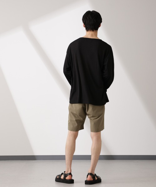 NANO universe(ナノユニバース)の「ライトウェイトストレッチ ショートパンツ(セットアップ可)(その他パンツ・メンズ・カーキ/ブラック/チャコール・S/M/L)」の16枚目の写真