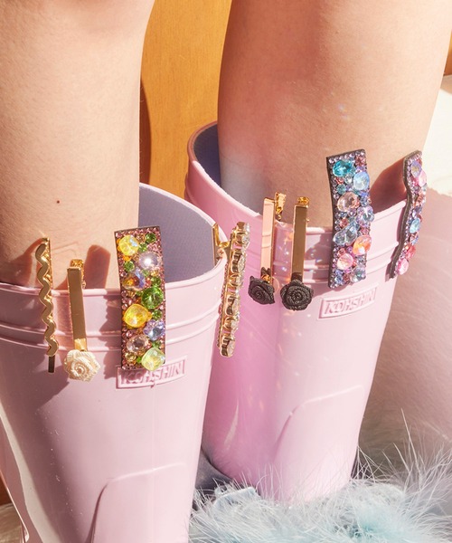 Casselini(キャセリーニ)の「Casselini(キャセリーニ)マルチビジューヘアクリップ(バレッタ/ヘアクリップ・レディース・C/B/A・FREE)」の3枚目の写真