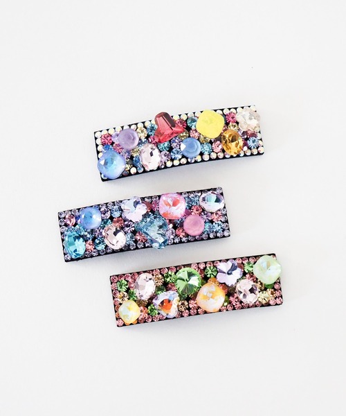 Casselini(キャセリーニ)の「Casselini(キャセリーニ)マルチビジューヘアクリップ(バレッタ/ヘアクリップ・レディース・C/B/A・FREE)」の4枚目の写真