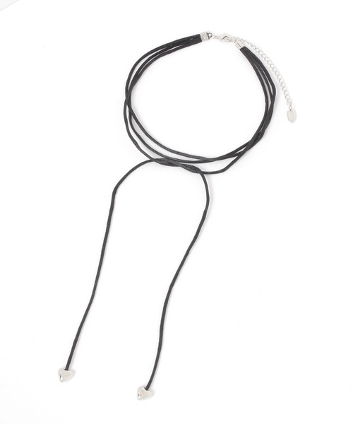 LOWRYS FARM（ローリーズファーム）の「ハートツキコードチョーカー　 320803（ネックレス・レディース・グレー/グレー系その他・FREE）」の2枚目の写真