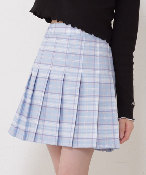 PINKHUNT（ピンクハント）の「PINKHUNT ピンクハント プリーツ スカート 0549K（スカート・キッズ・アッシュグレー/ブルー/ベビーピンク/ネイビー/パープル/グリーン・120cm/140cm/150cm/160cm/130cm）」の5枚目の写真