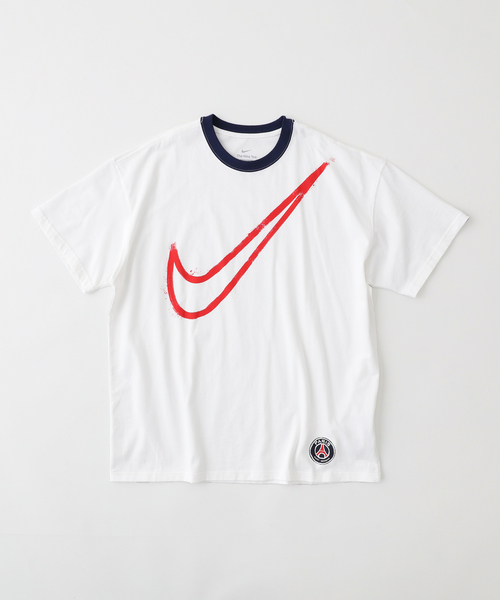 レア　Nike パリ・サンジェルマン 長袖シャツ ホワイト　ドット　TEAM パリ・サンジェルマン 2006-07 Nike 選手用 長袖ポロシャツ