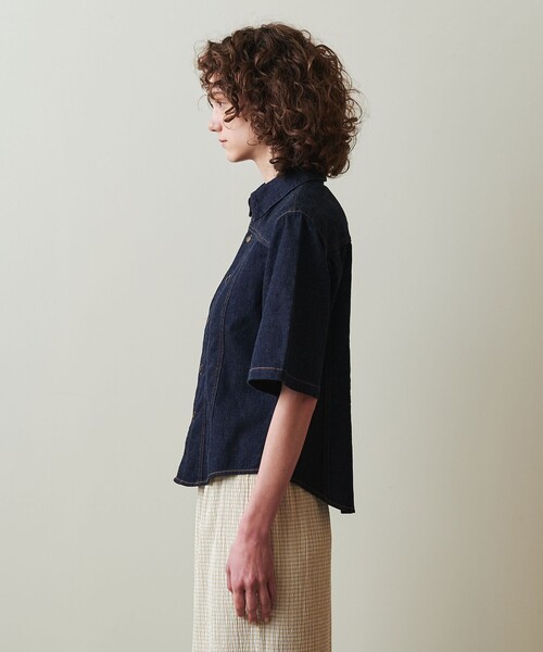 Steven Alan＞ライトオンスデニム シェイプ シャツ（シャツ