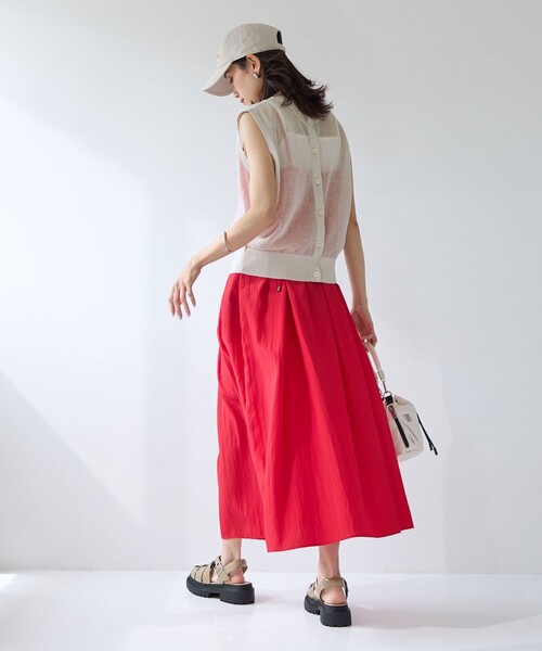 green label relaxing（グリーンレーベルリラクシング）の「シアーエアトップス -ウォッシャブル-（ニット/セーター・レディース・ターコイズブルー/ナチュラル/ブラウン/ブラック・FREE）」の22枚目の写真