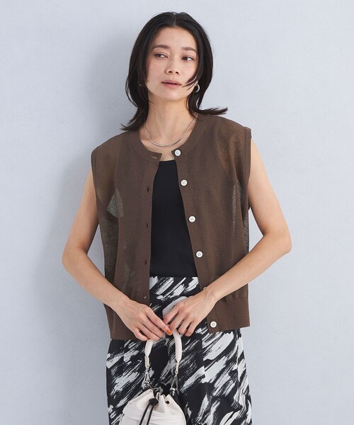 green label relaxingシアーエアトップス ―ウォッシャブル― 結論シリーズ】シアーエアトップス -ウォッシャブル-（ニット