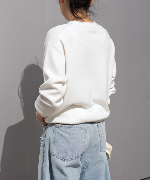 AP STUDIO（エーピーストゥディオ）の「カルテットクルーネックニット（ニット/セーター・レディース・ブラック/ホワイト・FREE）」の4枚目の写真