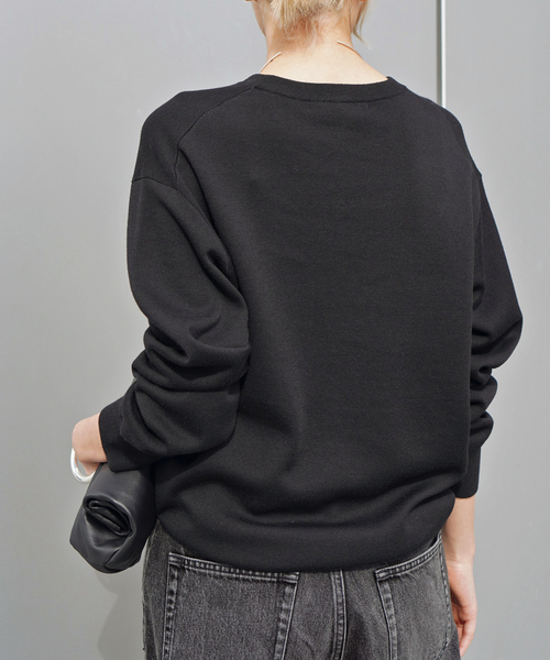 AP STUDIO（エーピーストゥディオ）の「カルテットクルーネックニット（ニット/セーター・レディース・ブラック/ホワイト・FREE）」の20枚目の写真