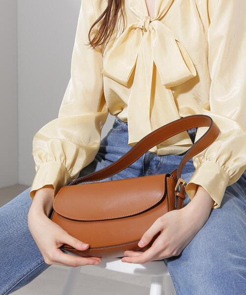 PINKY&DIANNE（ピンキーアンドダイアン）の「レクタングルレザーバッグ（ハンドバッグ・レディース・ブラック/ナチュラル・ONE SIZE）」の5枚目の写真