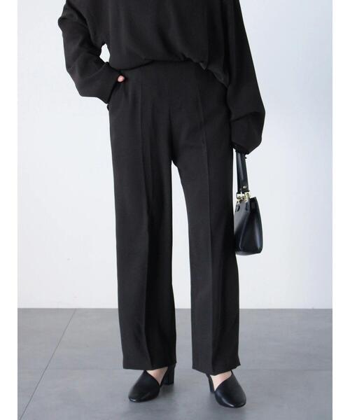 sm2rhythm（サマンサモスモスリズム）の「【セレモニーアイテム】ジョーゼットパンツ(セットアップ可)（その他パンツ・レディース・チャコールグレー/キナリ/ブラック・L/M）」の3枚目の写真