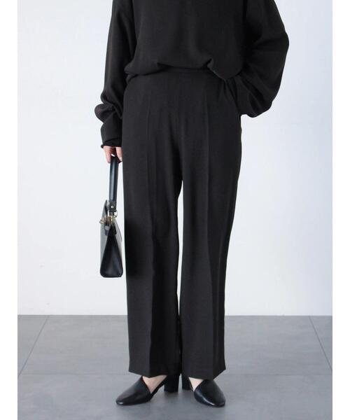 sm2rhythm（サマンサモスモスリズム）の「【セレモニーアイテム】ジョーゼットパンツ(セットアップ可)（その他パンツ・レディース・チャコールグレー/キナリ/ブラック・L/M）」の9枚目の写真