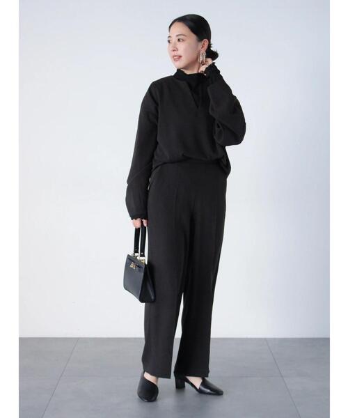 sm2rhythm（サマンサモスモスリズム）の「【セレモニーアイテム】ジョーゼットパンツ(セットアップ可)（その他パンツ・レディース・チャコールグレー/キナリ/ブラック・L/M）」の10枚目の写真