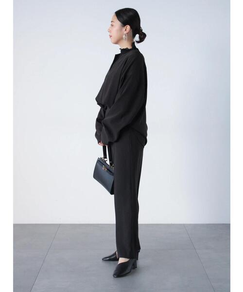 sm2rhythm（サマンサモスモスリズム）の「【セレモニーアイテム】ジョーゼットパンツ(セットアップ可)（その他パンツ・レディース・チャコールグレー/キナリ/ブラック・L/M）」の12枚目の写真