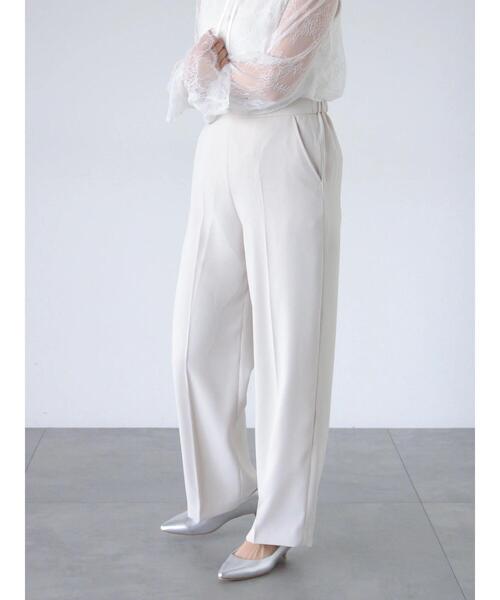 sm2rhythm（サマンサモスモスリズム）の「【セレモニーアイテム】ジョーゼットパンツ(セットアップ可)（その他パンツ・レディース・チャコールグレー/キナリ/ブラック・L/M）」の13枚目の写真