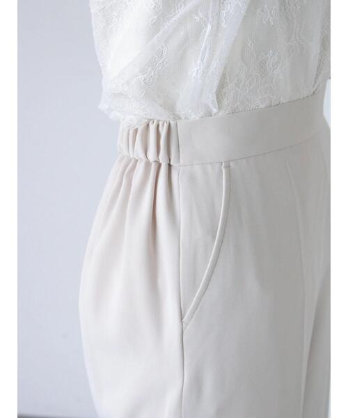 sm2rhythm（サマンサモスモスリズム）の「【セレモニーアイテム】ジョーゼットパンツ(セットアップ可)（その他パンツ・レディース・チャコールグレー/キナリ/ブラック・L/M）」の17枚目の写真