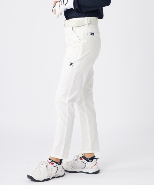 FILA GOLF（フィラゴルフ ）の「【FILA GOLF/フィラゴルフ】レディースライトテーパードパンツ ゴルフ ストレッチ 撥水加工 ボトムス スポーツ（その他パンツ・レディース・ホワイト/ネイビー/ピンク・MEDIUM/LARGE/X-LARGE/XX-LARGE/SMALL）」の6枚目の写真