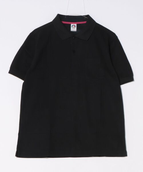TRUSS(トラス)の「【RS】【TRUSS】ベーシックスタイルポロシャツ(ポケット付)(ポロシャツ・メンズ・ブラック系1・LARGE/MEDIUM)」の6枚目の写真