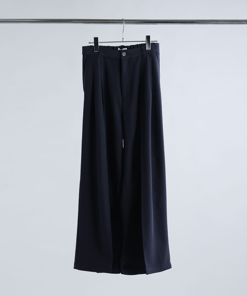 SOCCE（ソーシー）の「エバークリース2タックセンタープレスTRワイドフレアスラックス（スラックス・メンズ・チャコール/ストライプ/ブラック/オフホワイト/ネイビー・S/M/L/XL）」の19枚目の写真