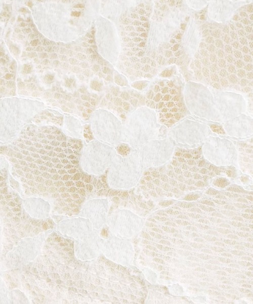 LA POMME petit(ラポミ・プチ)の「Romantic Lace Motif Flare Top(Tシャツ/カットソー・レディース・ホワイト/ブラック・FREE)」の11枚目の写真