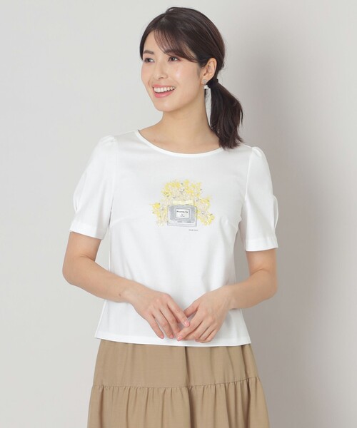 TO BE CHIC カットソー トゥー ビー シック TO BE CHIC ビジューロゴ カットソー