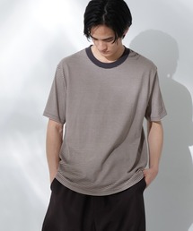 Anti Soaked(R) 汗染み防止 ボーダーミドルシルエットTシャツ